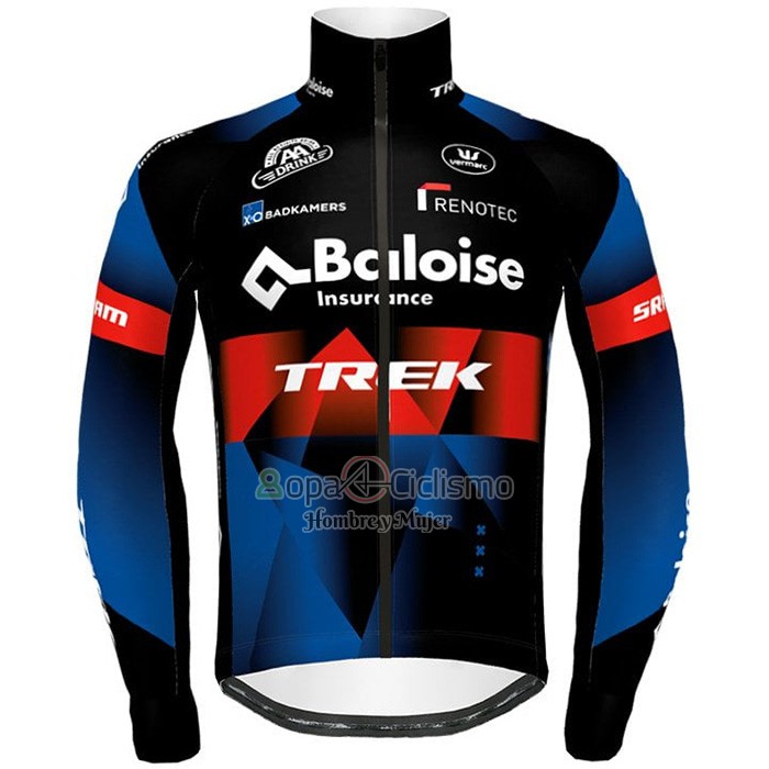 Trek Ropa Ciclismo Culotte Largo 2021 Mangas Largas Negro Rojo Azul